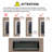 36" Recessed Ultra Thin Tempered Glass Front Wall Mounted Electric Fireplace With Remote And Multi Color Flame And Ember Bed, LED Light Heater-2013007723