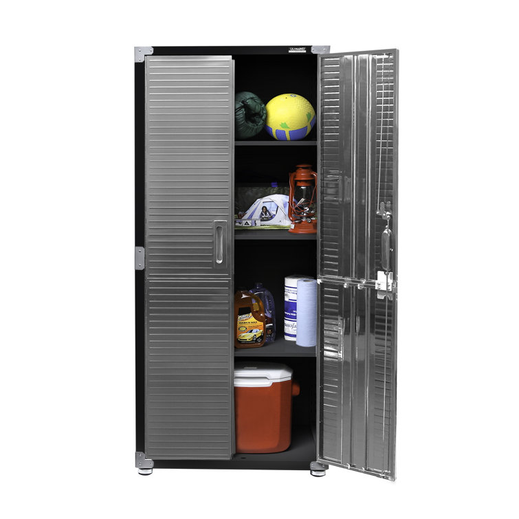UltraHD Seville Classics UltraHD Storage Cabinet, Graphite, 30 W x 18 D x  72 H