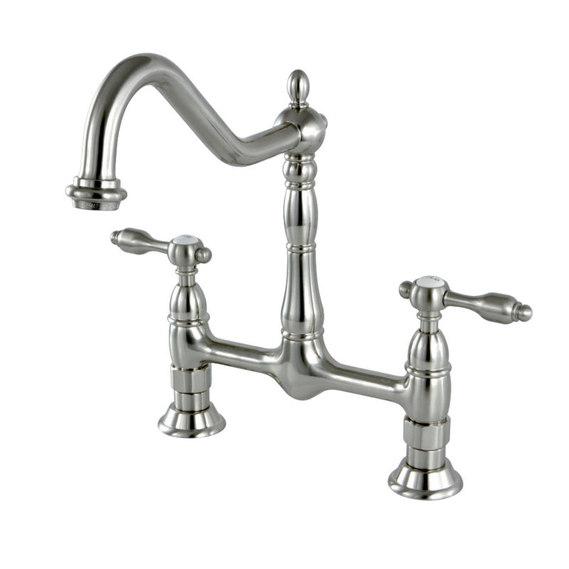 Tudor Bridge Faucet, Brushed Nickel