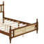 Structure de lit grand en bois avec tête et pied de lit en rotin-14743156