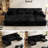 110.63" Convertible Sleeper Sectional Sofa with Pull-Out Bed & Dual Storage Chaise, U-Shaped Couch for Living Room Apartment, Black-770721288