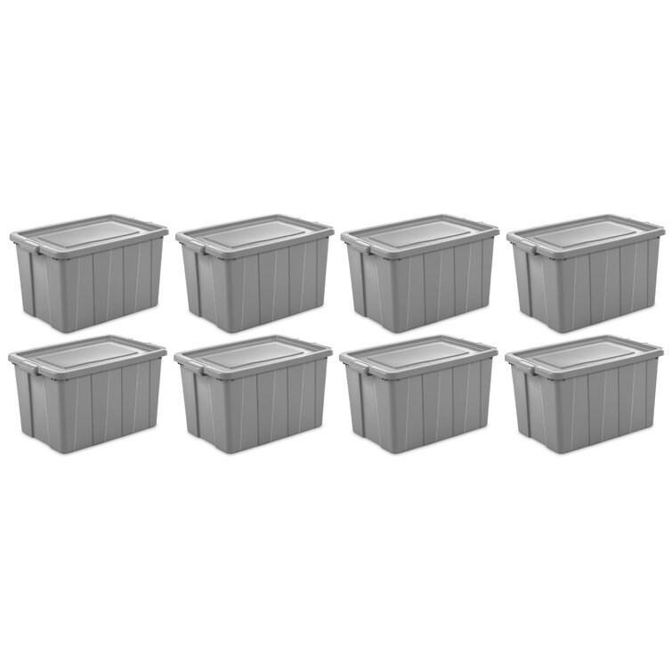 Sterilite Tuff1 Latching 18 Gallon Plastic Storage Tote Container & Lid (6  Pack)