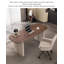 Bureau en bois massif crème rétro-1761011497