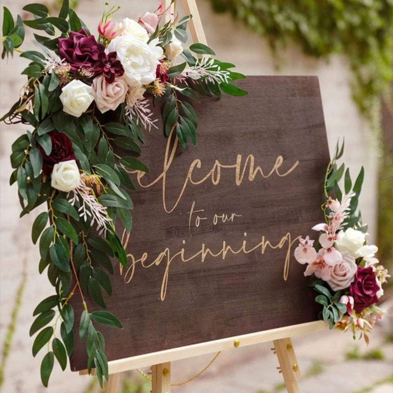 Artificial Wedding Arch Flowers Swag Kit