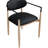 Riccio Vegan Leather Upholstered Dining Arm Chair-6766388-6766399