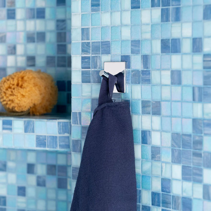 crochet auto-adhésif , Acier inoxydable poli