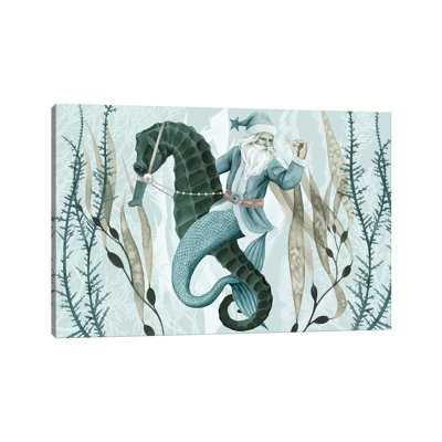The Sea Santa Collection A by Grace Popp - Wrapped Canvas Gallery-Wrapped Canvas Giclée