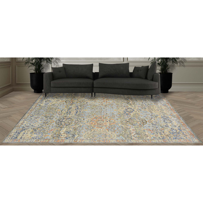 Floral Area Rug, Rectangle 9' x 12'