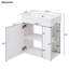 Meuble-lavabo de salle de bain avec lavabo en céramique 21,6 po - Rangement du côté droit, apparence moderne, petit lavabo, flair-869781671