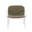 Fauteuil club d'extérieur en polypropylène Luna, structure avec coussin, ensemble de 2-781792521-781792520