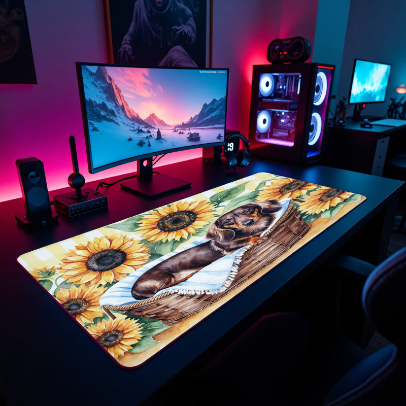 Polyester Desk Pad, 31.5x15.5