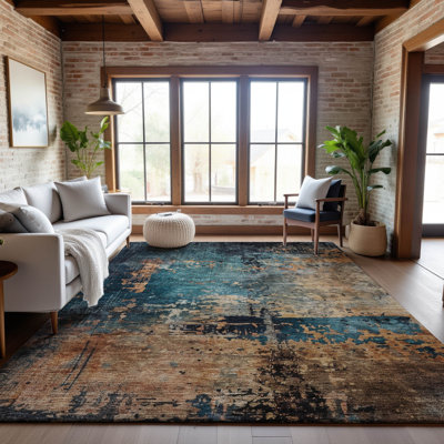 Tapis abstrait lavable à la machine Premium AMF1206
