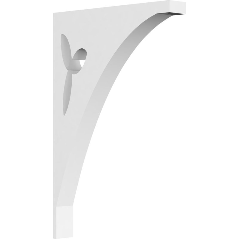Support de qualité architecturale Hurley, 5/8 po x 6 1/2 po x 11 po, Riley, PVC