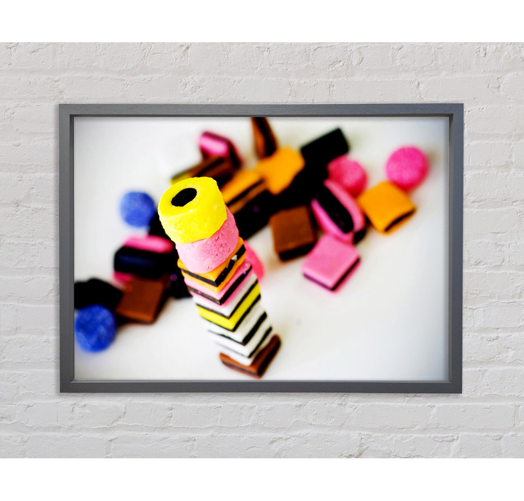 Liquorice Allsorts Stack - Einzelner Bilderrahmen Kunstdrucke auf Leinwand