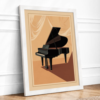 Geometric Piano Art Deco - Framed Print