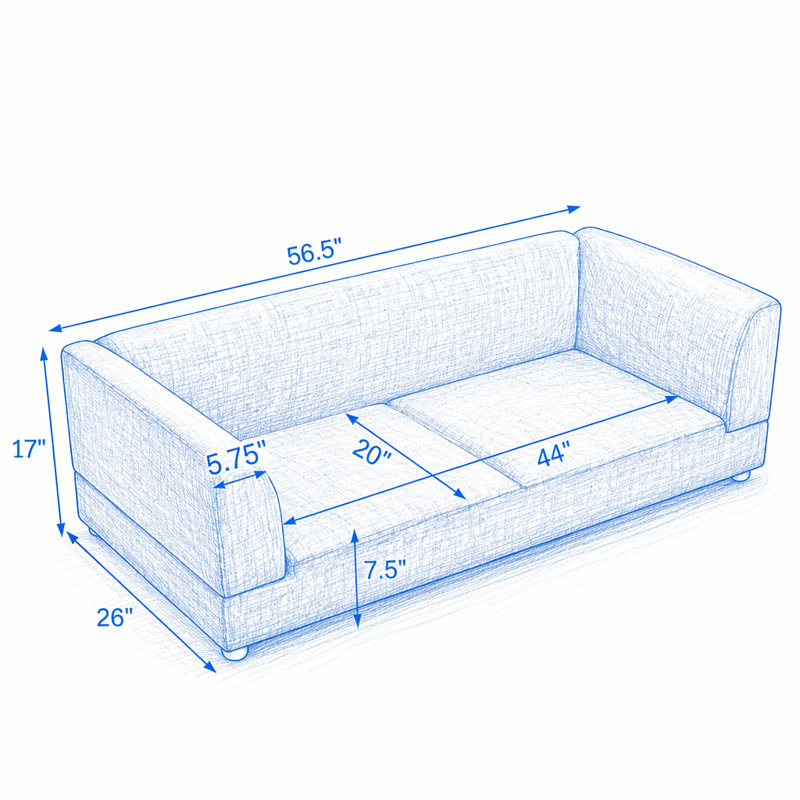 Comfortable Oversized Pet Sofa, Beige