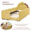 Lit simple tapissier pour enfants avec garde-corps, structure de lit pour tout-petits Boucle-1053503851