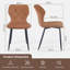 Upholstered Armless Dining Chair With Wraparound Backrest-117659106
