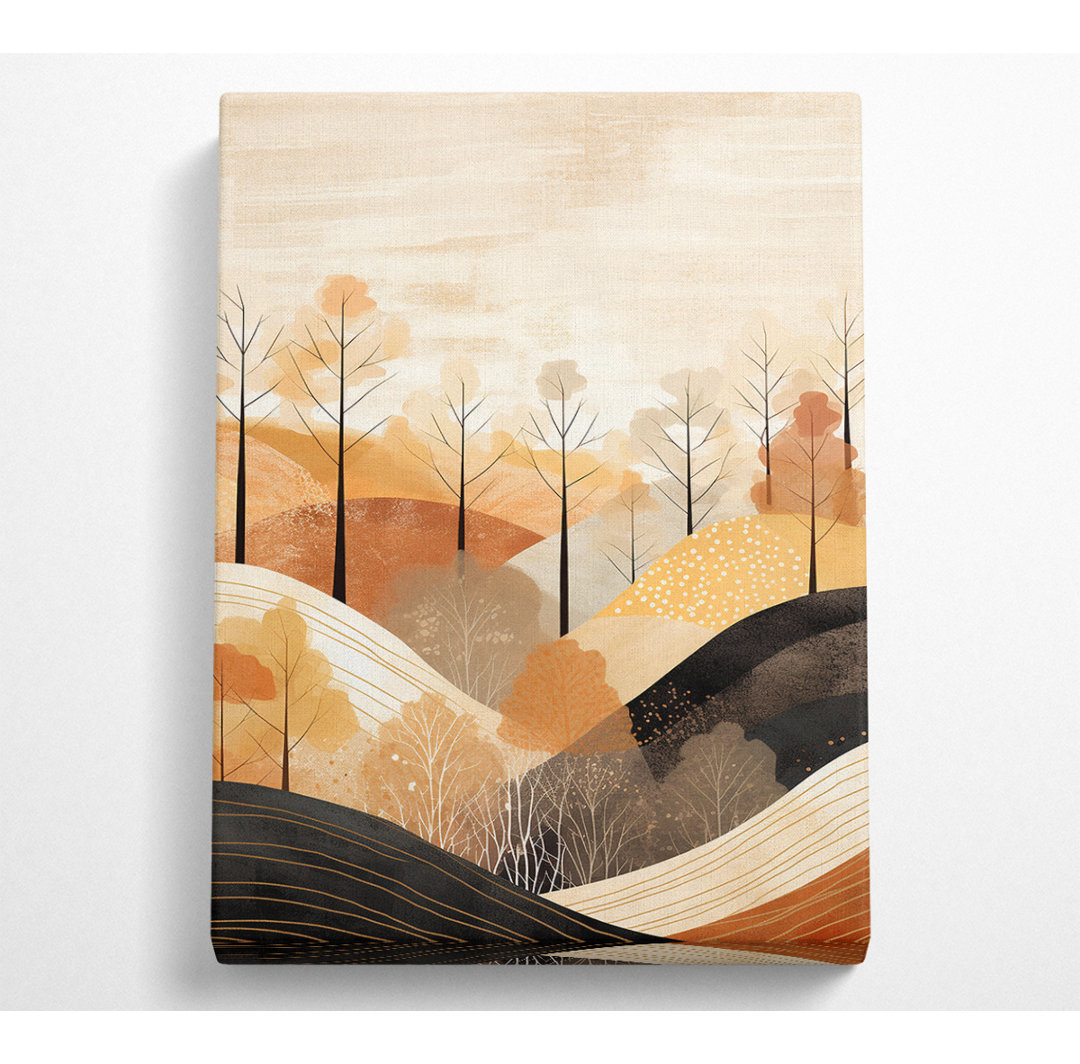 Hilly Land Forest - Kunstdrucke auf Leinwand