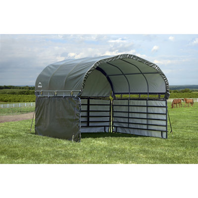 Enclosure Kit for Corral Shelter 12 x 12 ft. Green (Corral Shelter & Panels NOT Included)