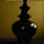 Petite lampe de table moderne en céramique blanche avec abat-jour en lin pour le salon de la chambre à coucher, ampoule incluse