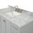 Cambridge 49'' Single Bathroom Vanity with Carrara Marble Top-1033433601