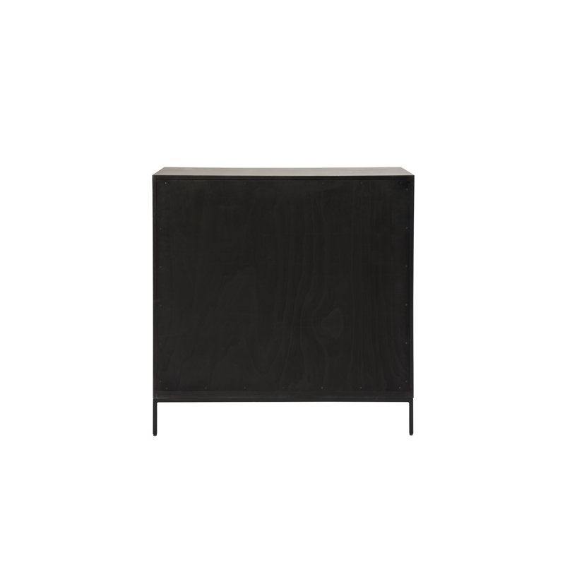 Odessa 42" Natural Oak Bar Cabinet with Metal Base