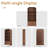 70'' Tall Arched Storage Display Cabinet-222873101