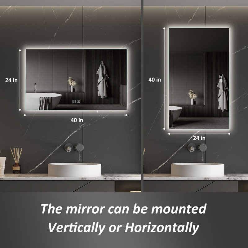Naliyah Flat Wall Mirror, 24'' x 40''