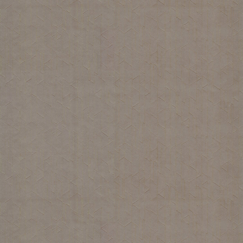 Geometric Wallpaper Roll, Aged Bronze