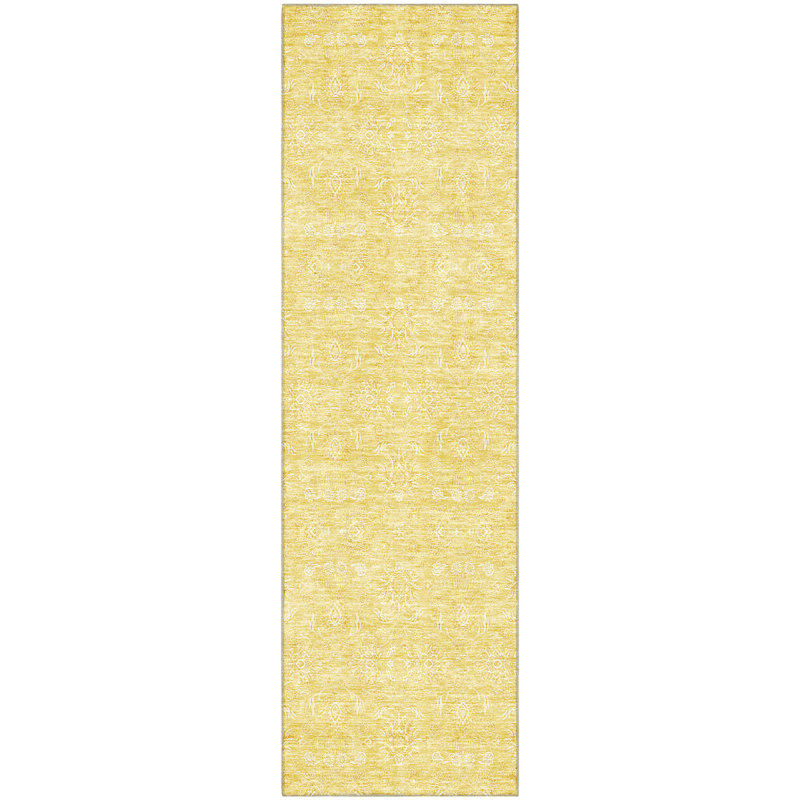 Tapis miel Prisco lavable à la machine de qualité supérieure, Tapis de couloir 2 pi 3 po x 7 pi 6 po