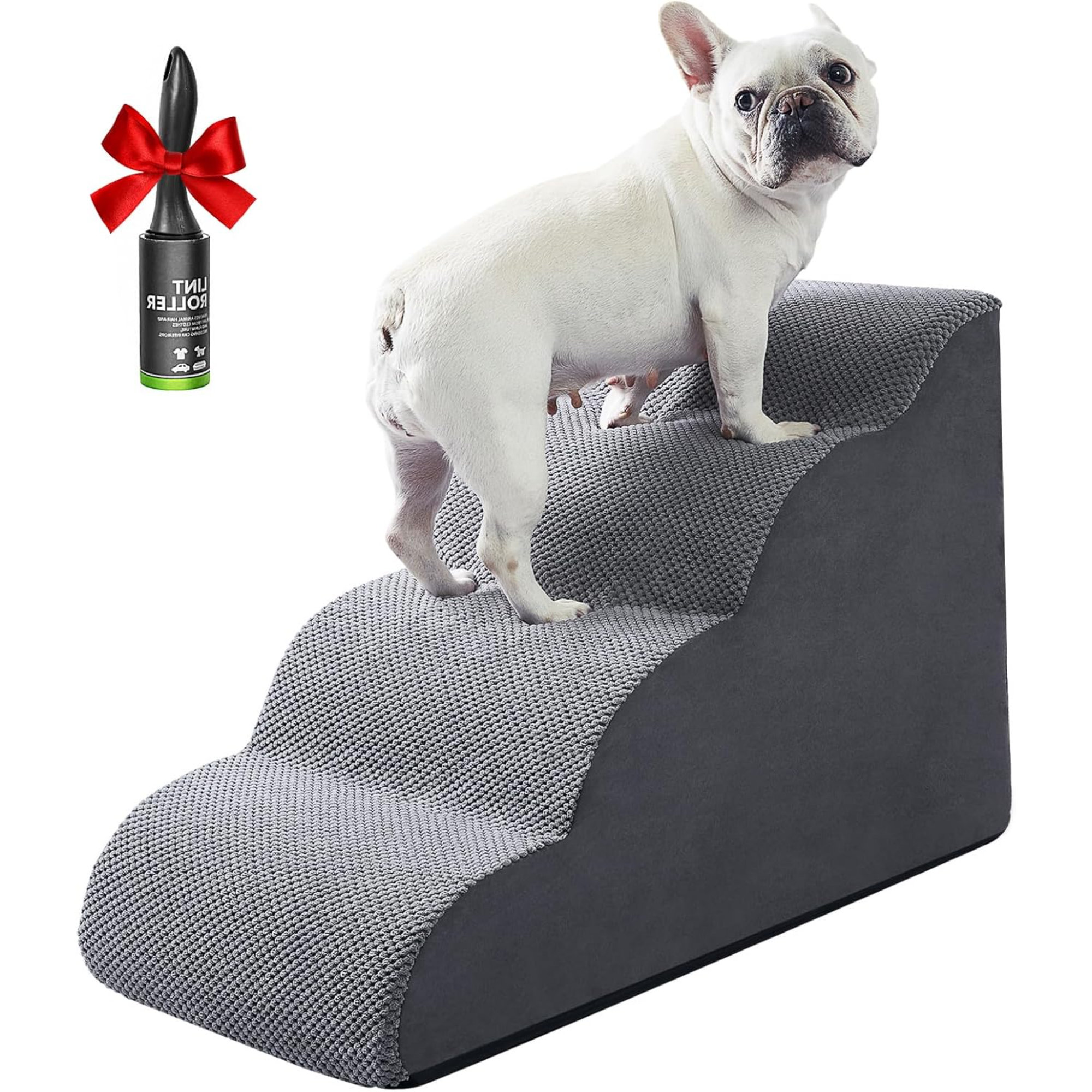Small Dog Steps Gardner Pet Dog Stairs - 4-Step Curved Stairs For High ...