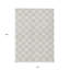 Tapis extérieur lavable à pois ivoire et gris 10 pi x 14 pi