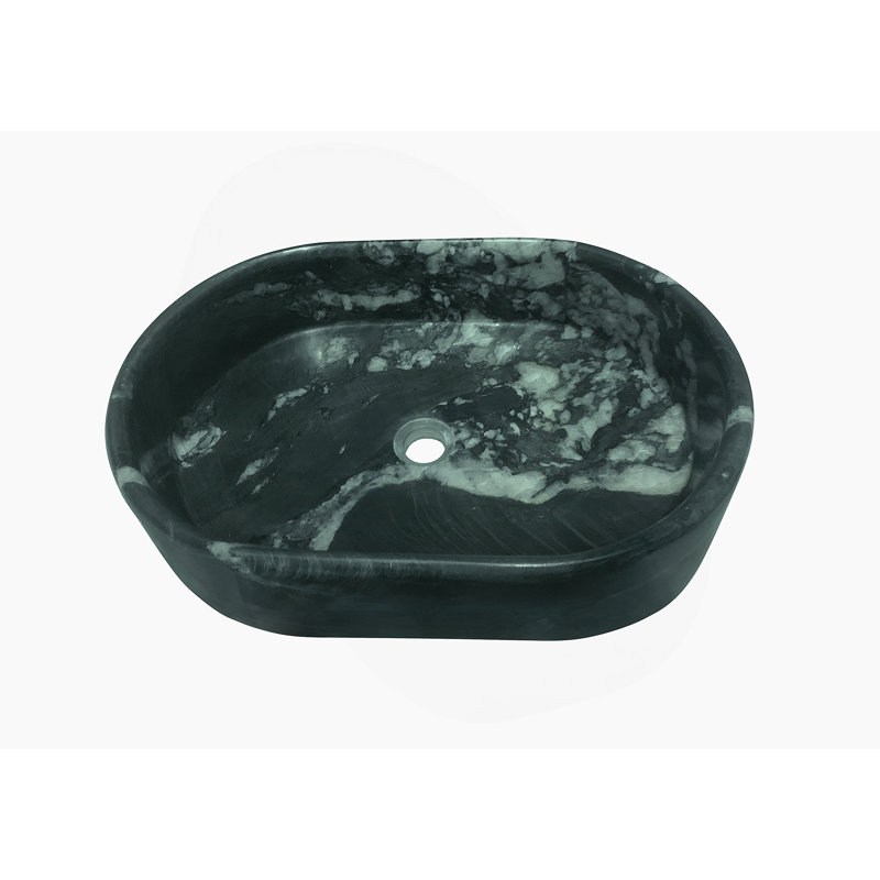 Vessel Sink, Oval-Shaped Sink For Bathroom, Green
