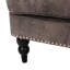Élégant mobilier en microfibre, confortable, fauteuil club moderne avec structure en bouleau et capitonnage, tissu-578876984