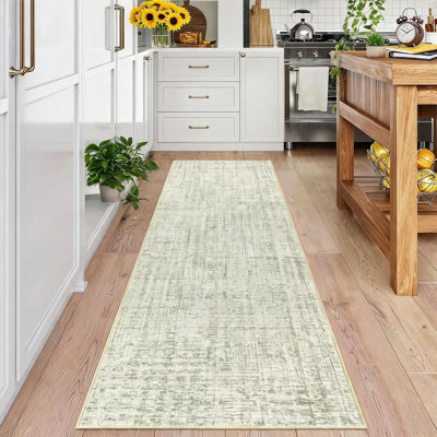 Tapis uni uni, tapis lavable à la machine pour le salon et la chambre à coucher