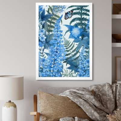 «Blue Green Blue Fern Fond I», reproduction sur toile