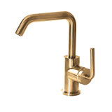 Cigno Deck Mount Single Hole Bathroom Faucet with Drain Assembly