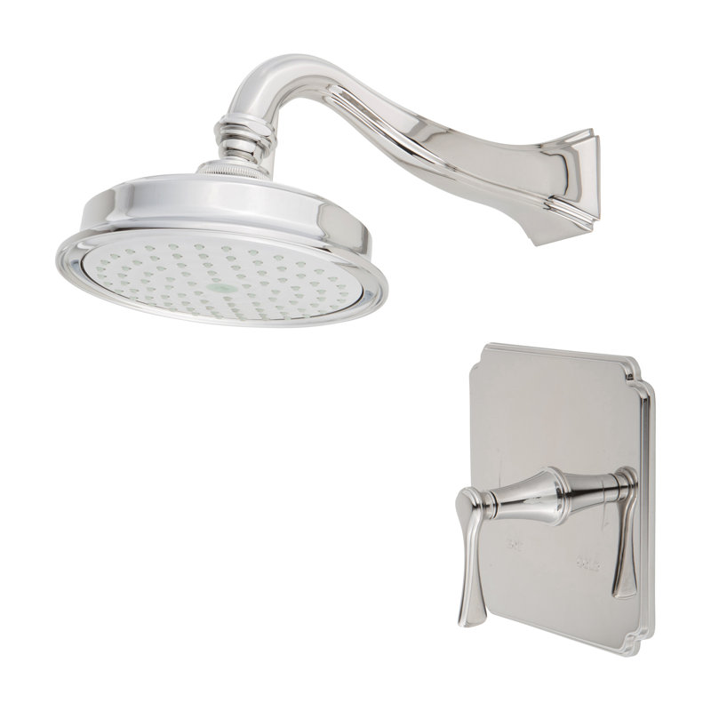 Kiara Balanced Pressure Shower Trim Set with Shower Head, Antique Brass