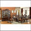 Ensemble de 2 chaises d'appoint formelles et majestueuses en bois massif et cerise