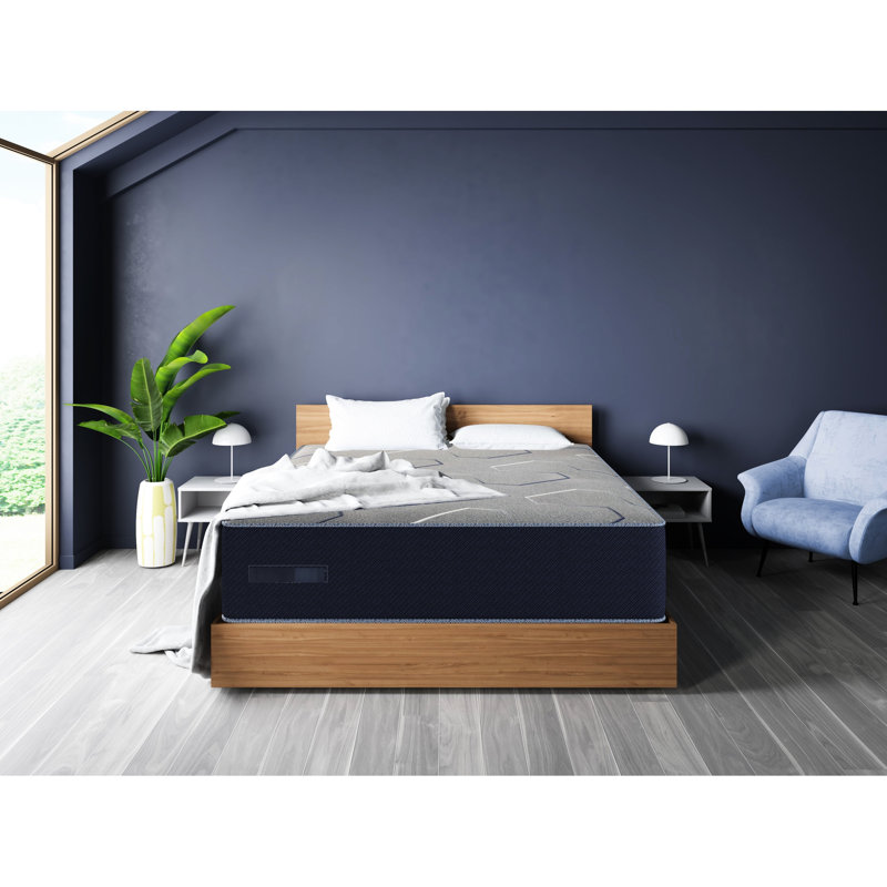Matelas ferme et ferme - surface fraîche et de soutien. Gel mousse et changement de phase pour la régulation de la température. Gen Ii Qualité du sommeil améliorée. Résistance de transfert de mouvement de l'unité de bobine. Mousse. 73,69 po de pro