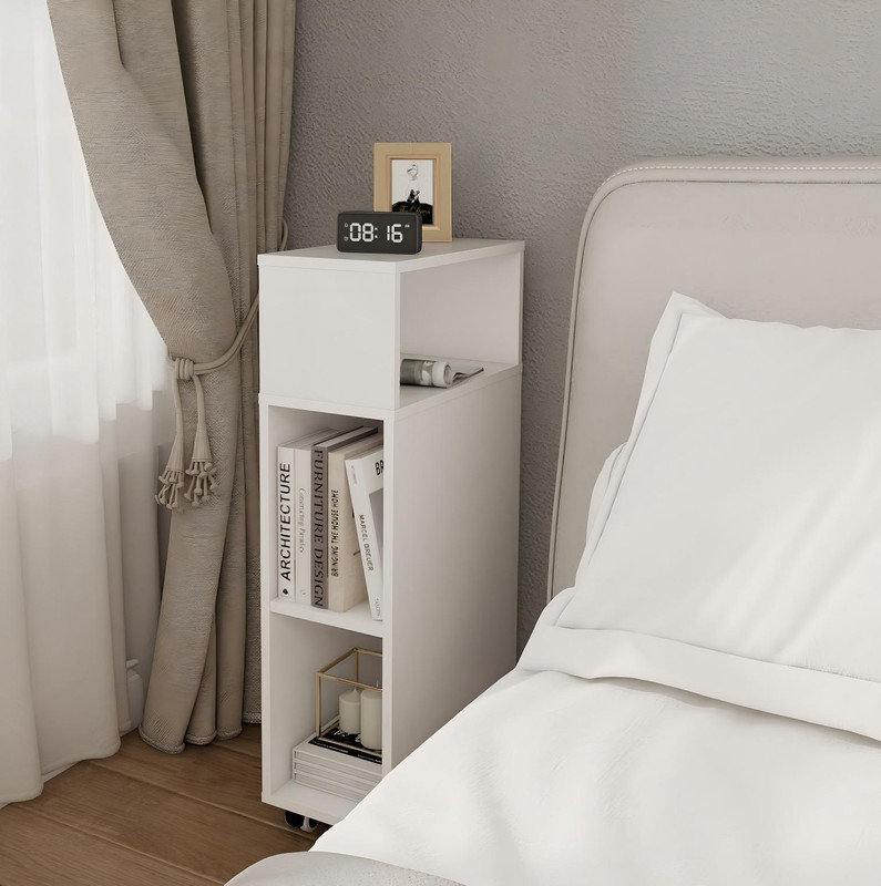 18cm W Manufactured Wood Bedside Table