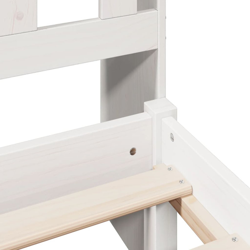 Maxeys Solid Wood Bed, 75 x 190cm, White