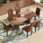 Double Robust Flutted Pedestal Dining Table Set-112473207-112803881