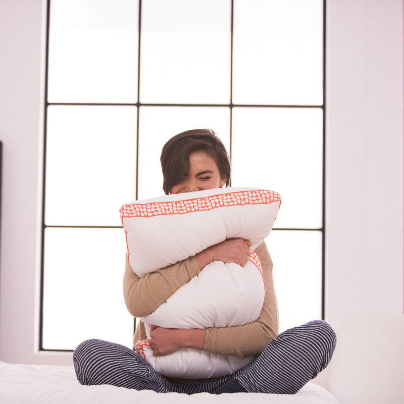 Coussin de support moyen en fibres et bourre en polyester 3-en-1 quintara, 18 po x 26 po
