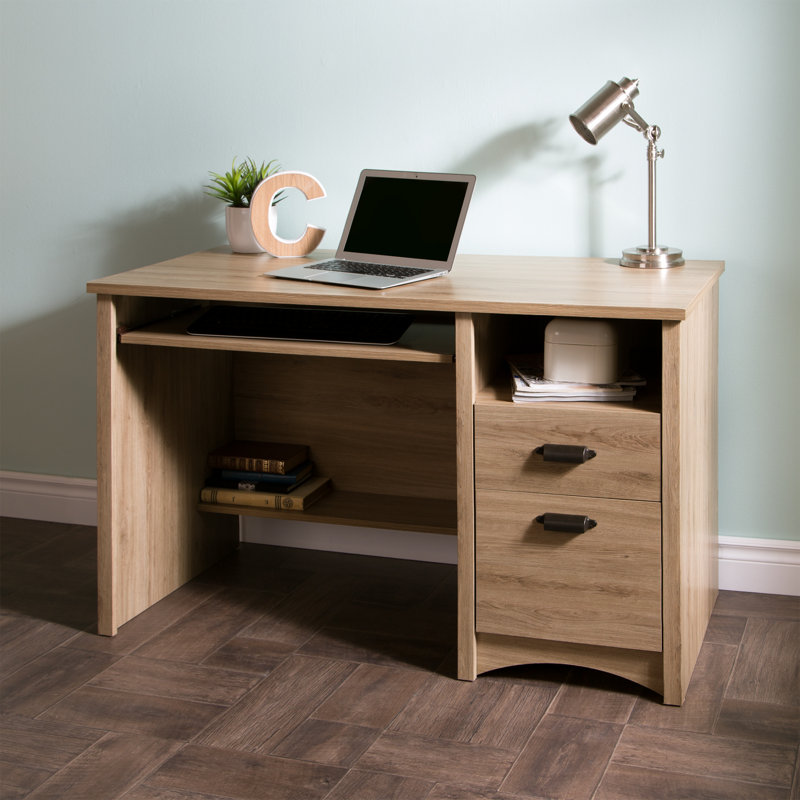 Cardell Computer Desk, Rustic Oak