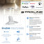 ProLine 36" 1800 CFM Ducted Wall Mount Range Hood in Brushed Stainless Steel