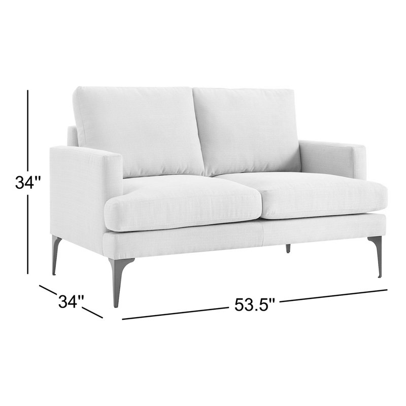 Modway Evermore Loveseat, Gray