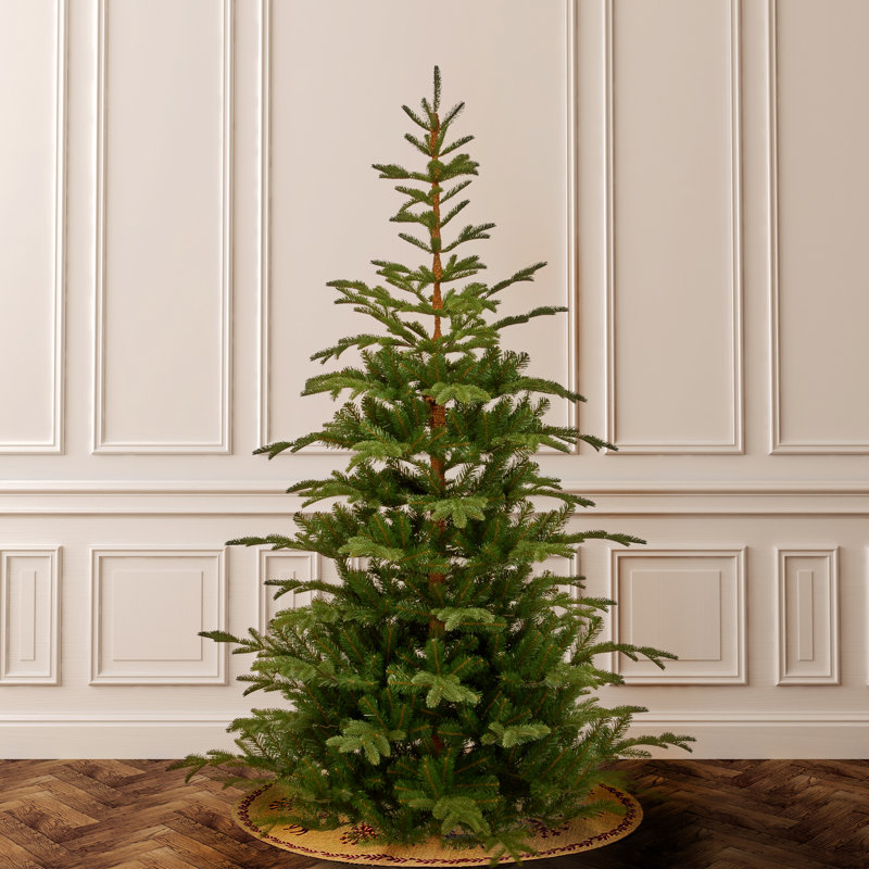 Unlit Norwegian Spruce Artificial Christmas Tree with Hinged Branches