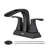 Doris Waterfall Centerset 2-handle Bathroom Faucet with Drain Assembly-54503405